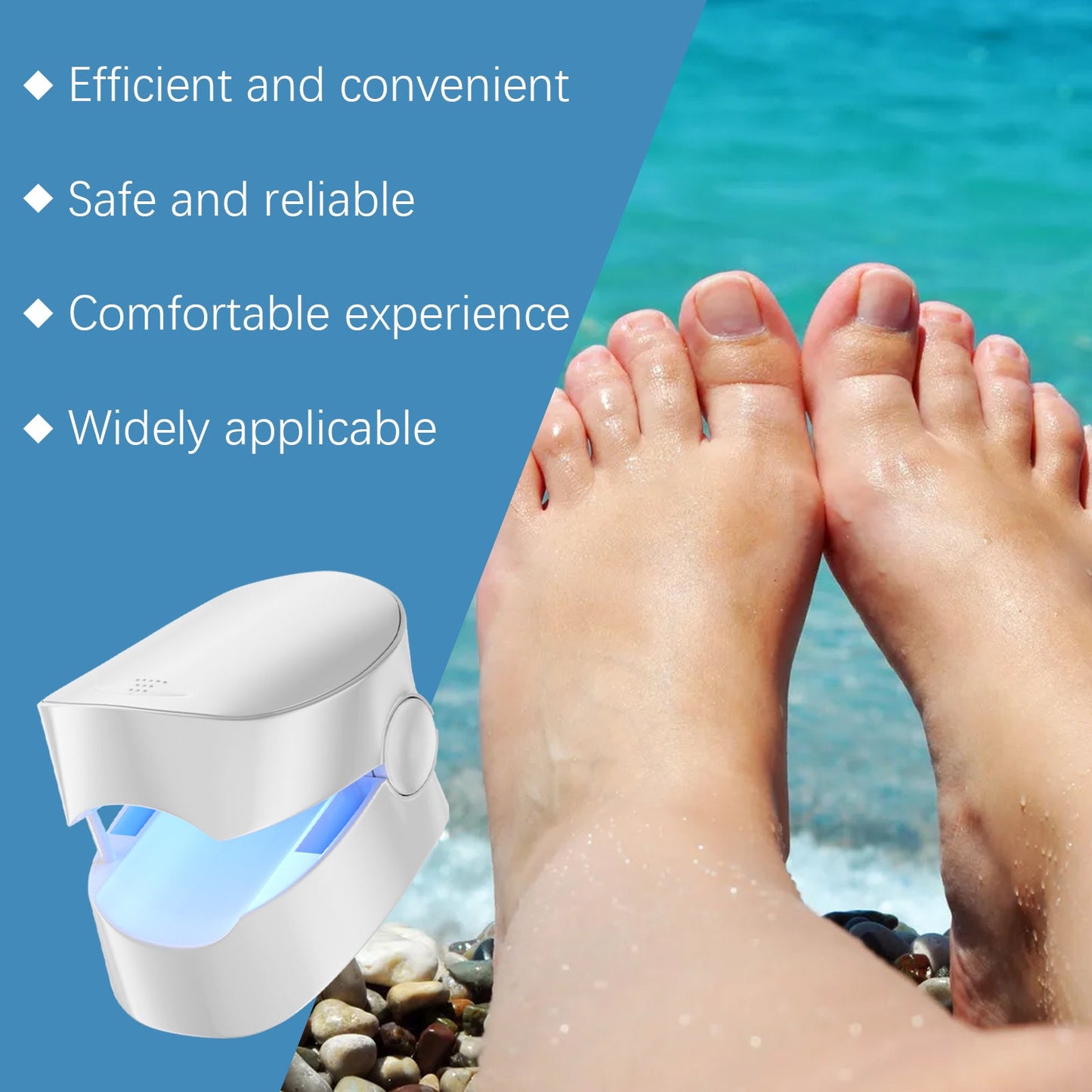 Nail Care Device with Blue Light for Eco-Friendly Grooming