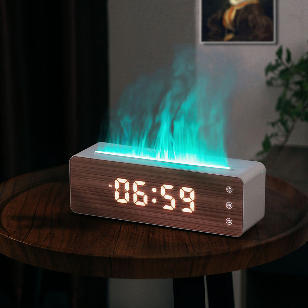 Digital Display Humidifier with Wood Finish - Eco-Friendly & Multi-Functional