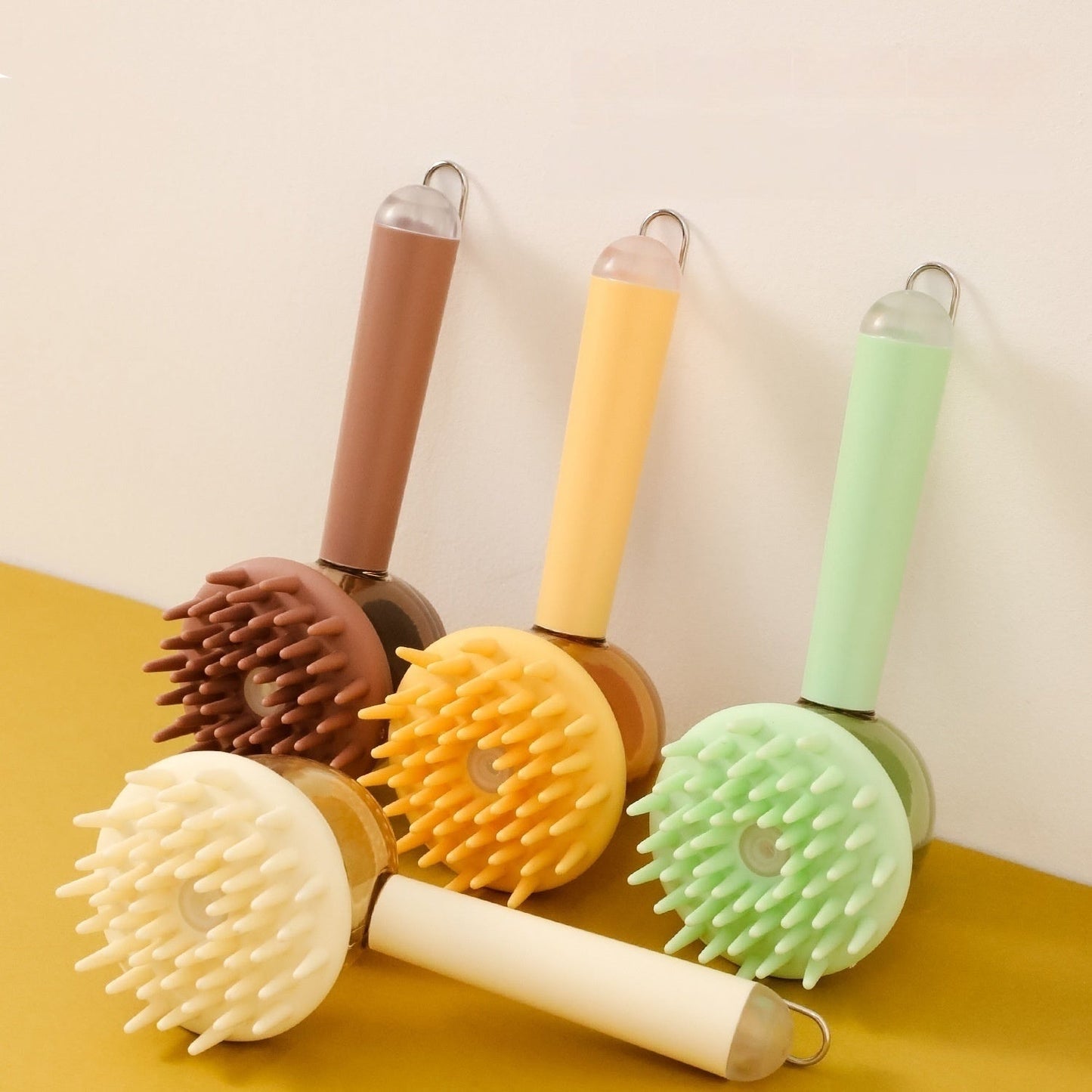 Eco-Friendly Pet Bath Brush with Silicone Bristles