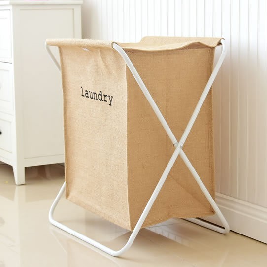 Eco-Friendly Foldable Laundry Hamper - Space-Saving, Plastic-Free Design