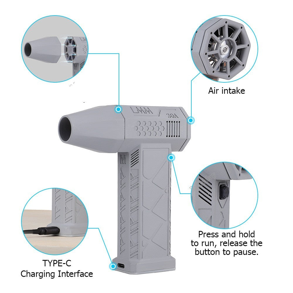 Portable Eco-Friendly Turbo Blower Gun for Electronics & Workshop Cleaning