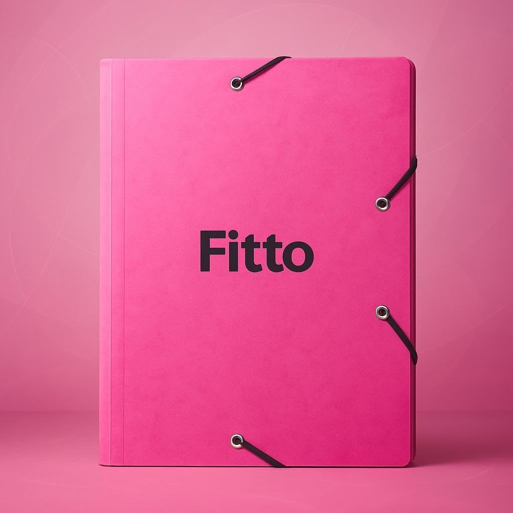 Card Board Folder for A4 Sheets 34x26cm Pink Office Organizer