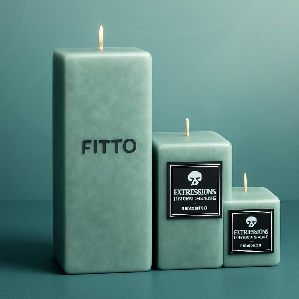 Scented Assorted Square Candles – 3pcs Home Decor Aromatherapy Candles for Relaxation, Office, Bedroom