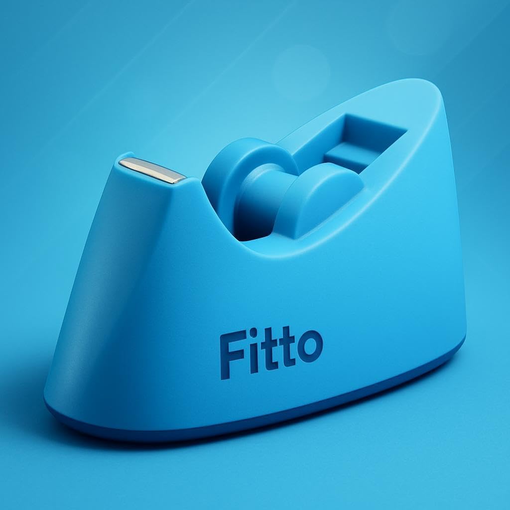 Blue Tape Dispenser - 1 Piece, Ideal for Office and School Use