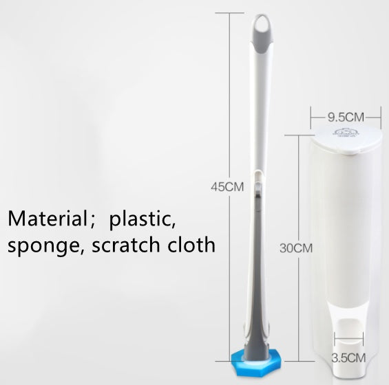 Eco-Friendly Toilet Brush with Holder & Cleaning Tablets