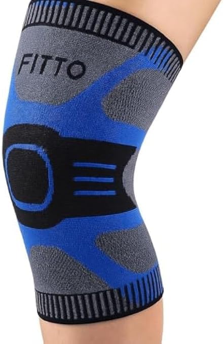 Professional Gel Padded Knee Brace Support Compression Sleeve - Black