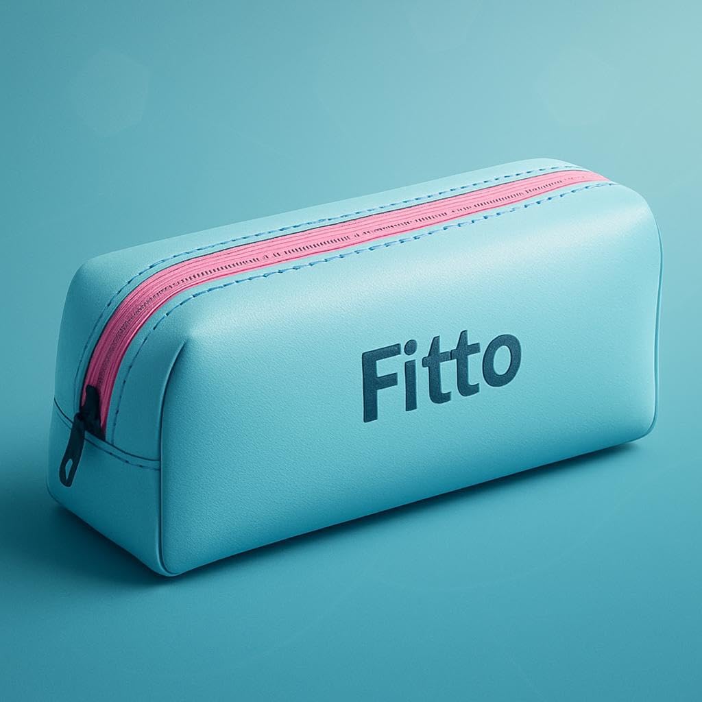 Blue Pencil Case 20x6x6cm, Compact Pencil Pouch for School and Office