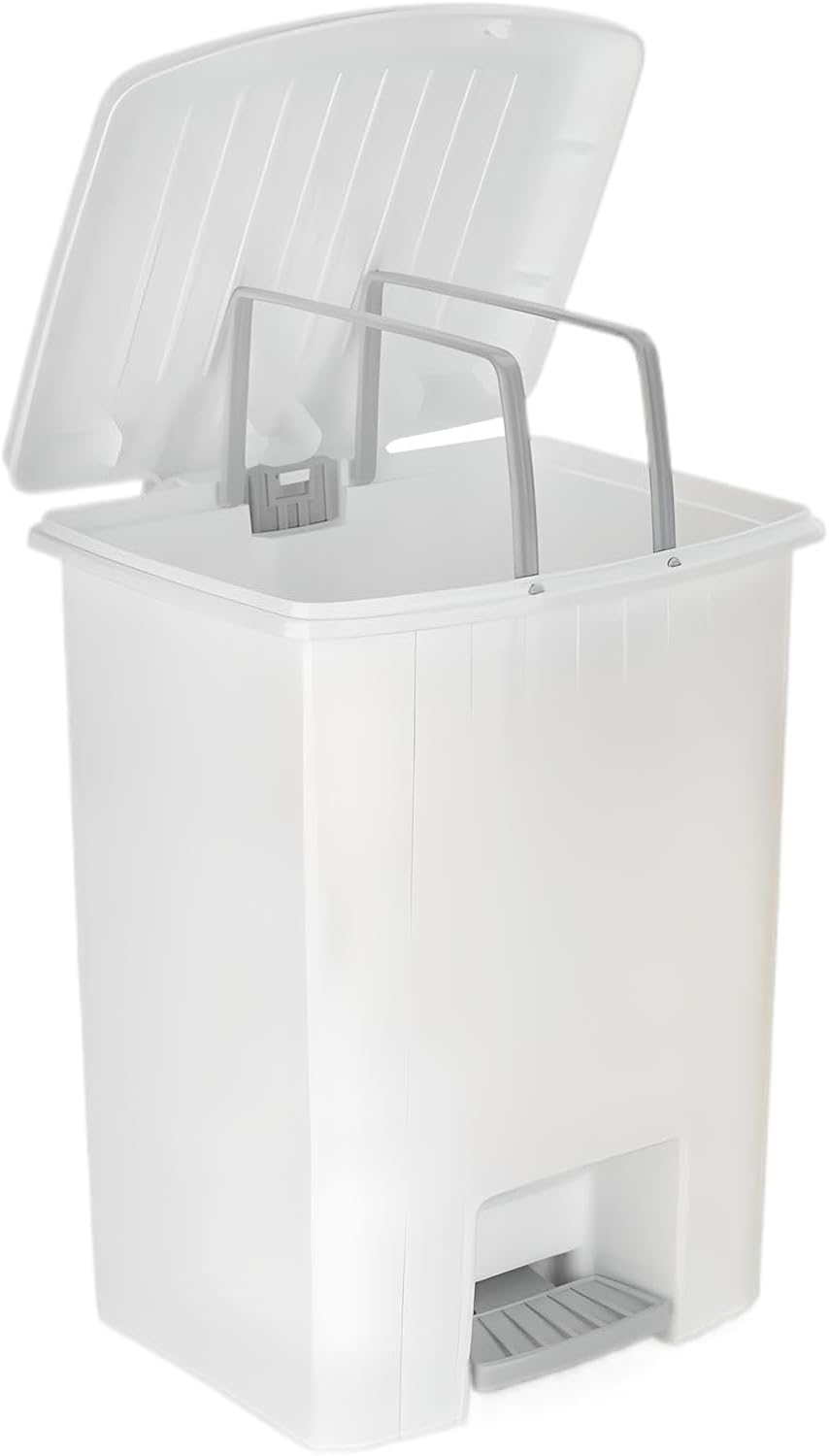 8L Bucket with Soft-Close Lid | Stylish and Durable Plastic Bucket for Kitchen, Bathroom, Office | Removable Inner Bucket | Compact Size Waste Basket