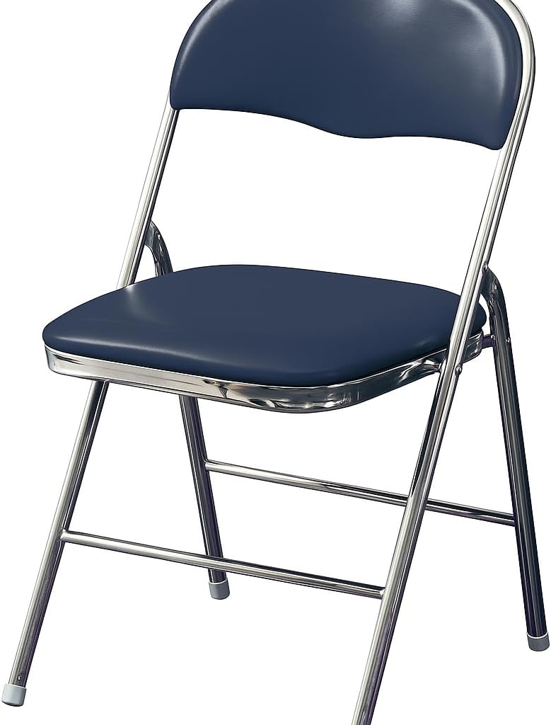 Foldable Lightweight Household Chair – Comfortable Black Folding Chair for Study, Leisure, Computer Use – Durable, Space-Saving Design with Padded -Assorted