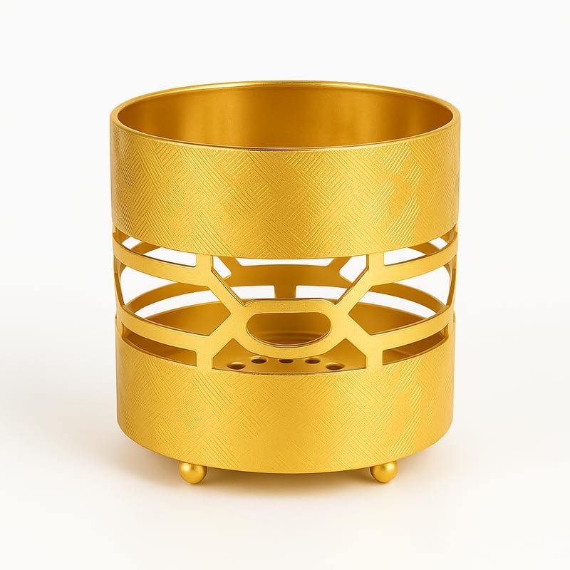 Golden Spoon Holder for Kitchen, Elegant Utensil Organizer, Durable Cutlery Stand