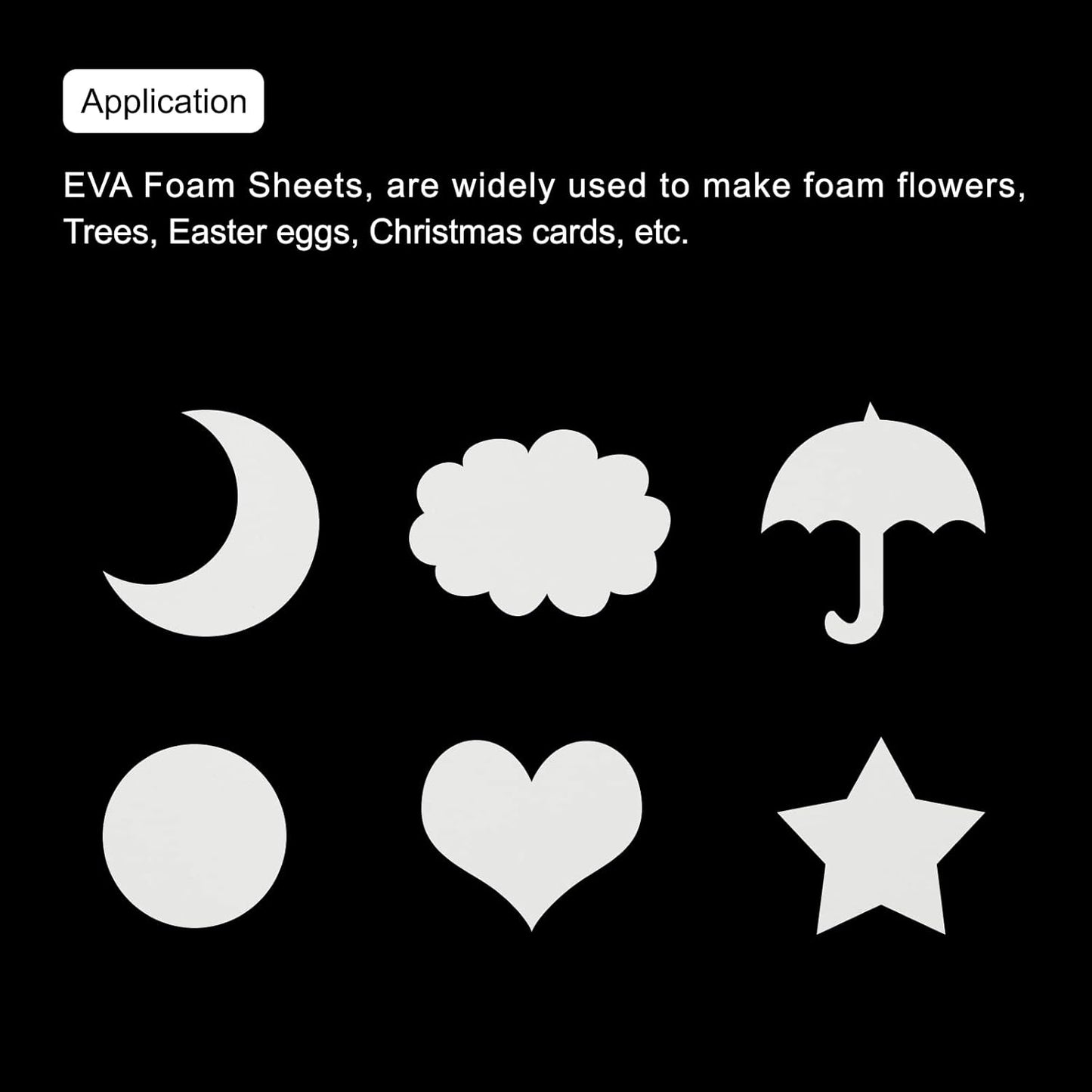 EVA Sponge 60cm x 40cm White, Multi-Purpose Foam Pad for Cleaning, Crafting, and Cushioning