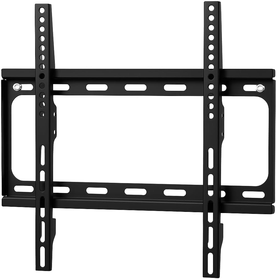 TV Wall Bracket for 14-42 Inch Screens, Universal TV Mount for LED, LCD, Plasma & Flat Screen Monitors, Heavy Duty Steel Construction, VESA Compatible, Space-Saving Adjustable Tilt & Swivel