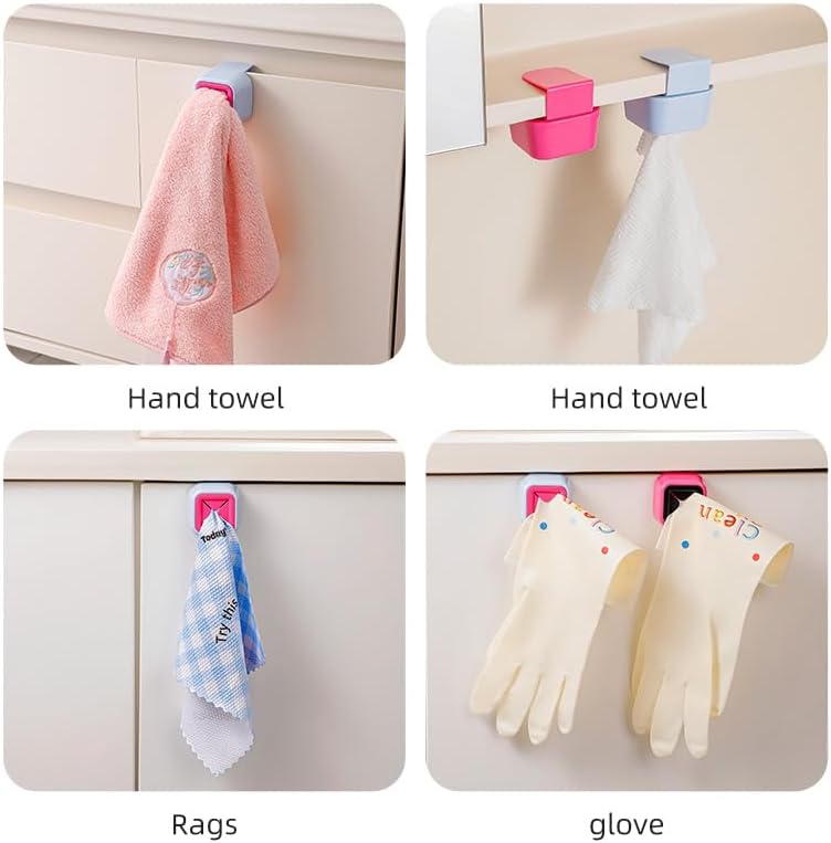 Towel Plug – Compact Design in Rose Red & Black – Lightweight PP + PVC Material, Pack of 3