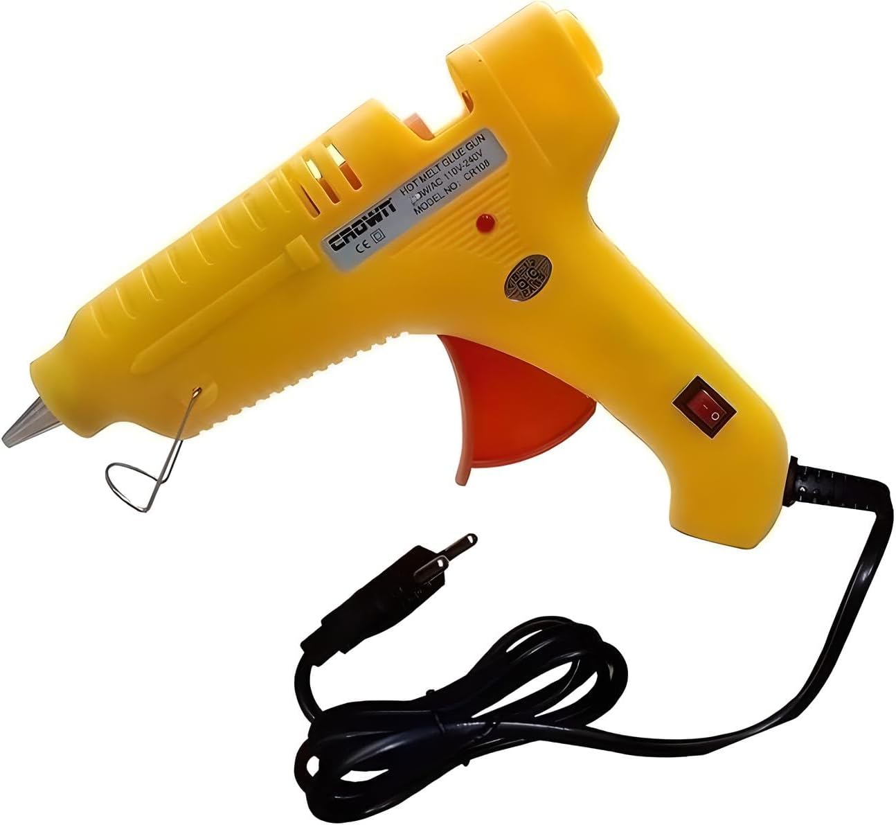 Professional Hot Melt Glue Gun, 60 Watt, for Crafting & DIY, Yellow