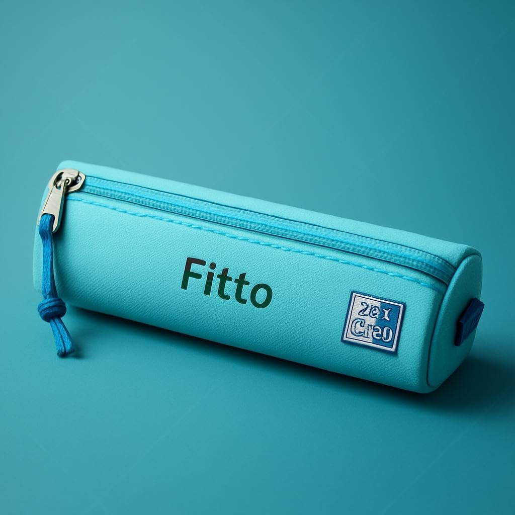Sky Blue Pencil Pouch, 20x4x3cm, Stationery Organizer
