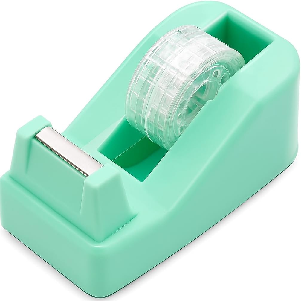 Tape Dispenser 1 PC 102MM X 60MM X 43MM, Assorted Colors, Office and Home Use