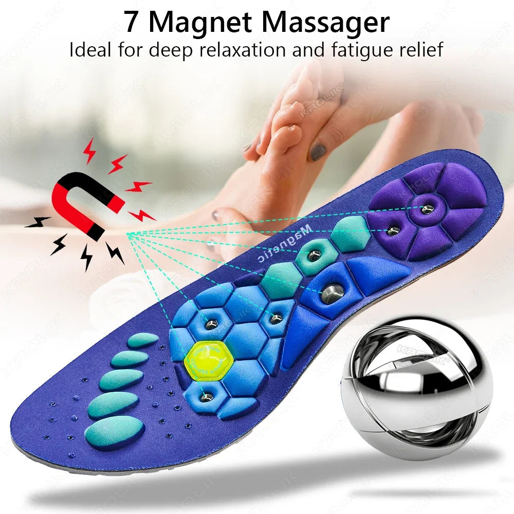 Magnetic Acupressure Insoles for Enhanced Foot Health and Circulation