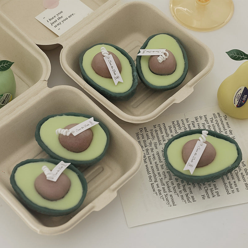 Avocado-Shaped Natural Soap Bar - Eco-Friendly, Biodegradable, Plastic-Free