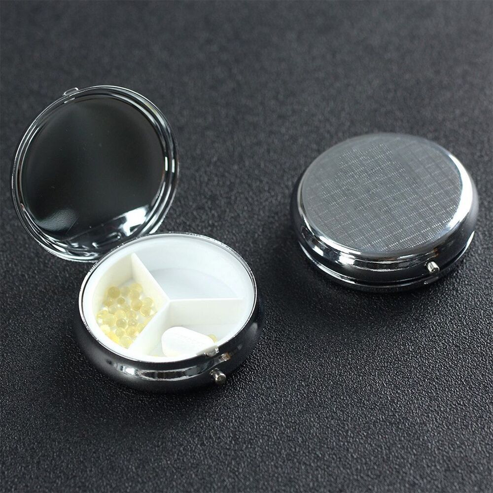 Eco-Friendly Metal Pill Box - Durable, Reusable, Compact Organizer