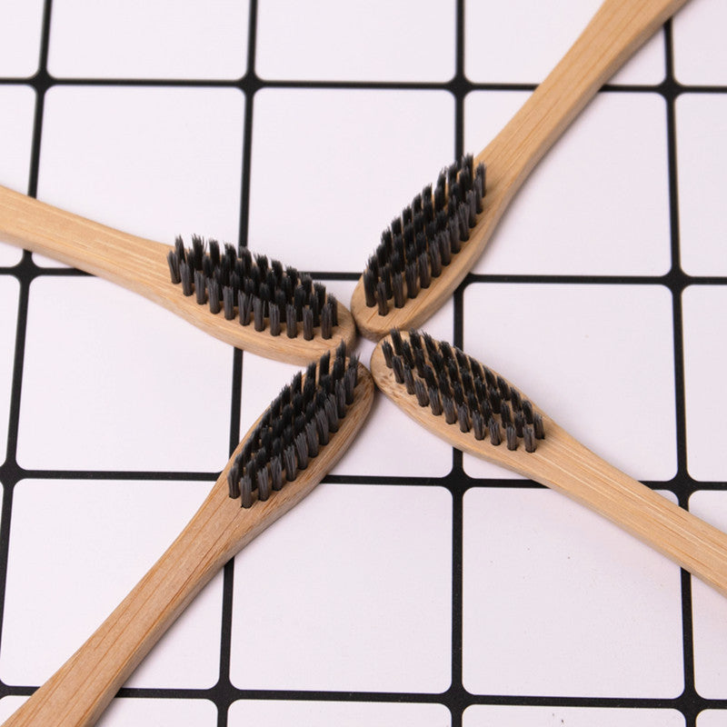 Eco-Friendly Bamboo Toothbrush with Biodegradable Handle and Plastic-Free Packaging