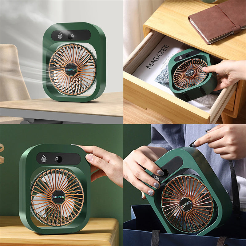 Portable Misting Air Cooler - Energy-Efficient Tabletop Cooling Device