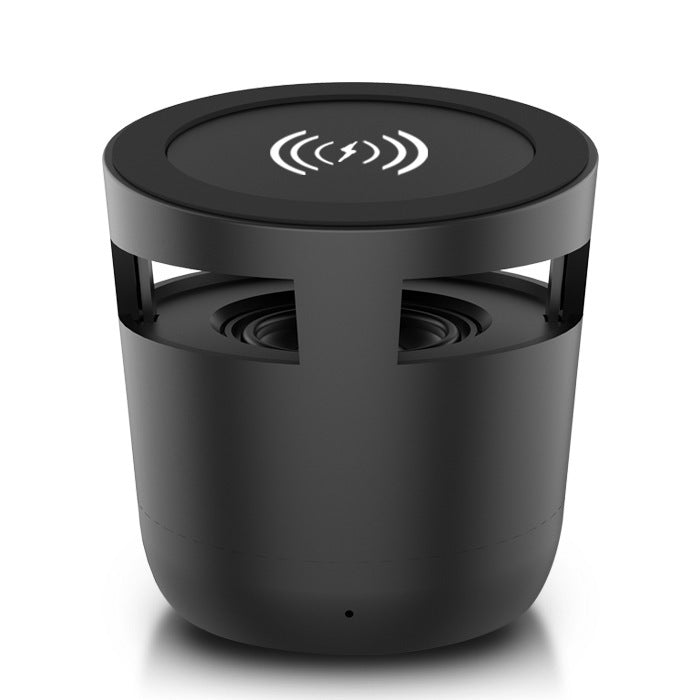 Eco-Friendly Bluetooth Speaker with Wireless Charging - Light Wood Grain