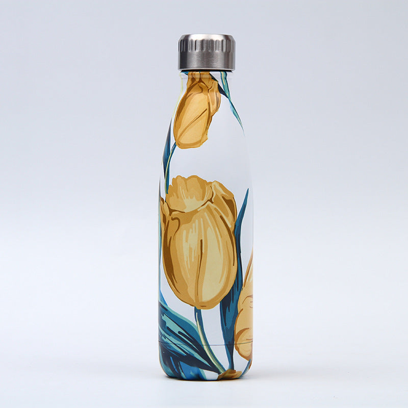 Insulated Stainless Steel Water Bottle - Eco-Friendly, Reusable, 500ml