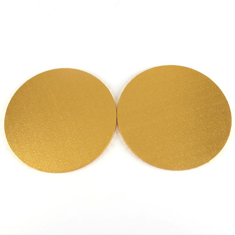 Gold Circular Eco-Friendly Coasters - Sustainable & Stylish