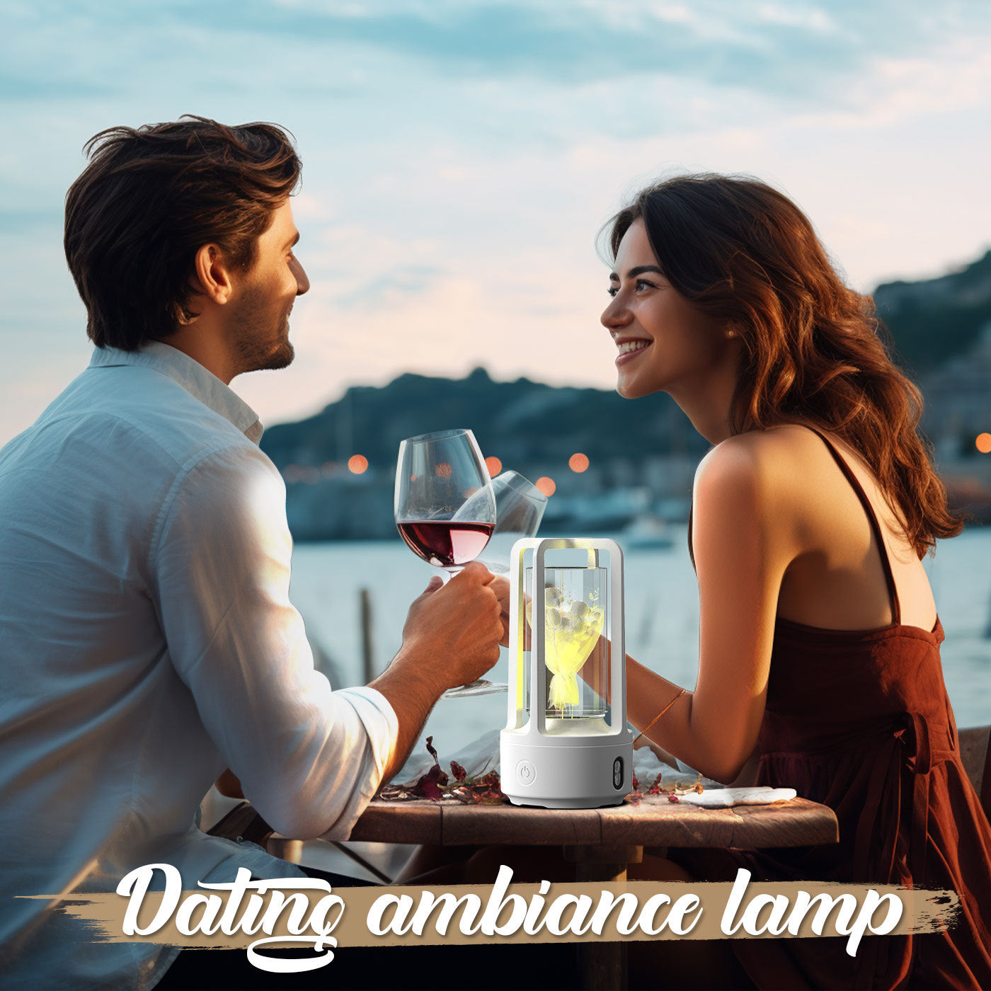 Carved Crystal Lamp - Ambient Decorative Lighting for Wellness