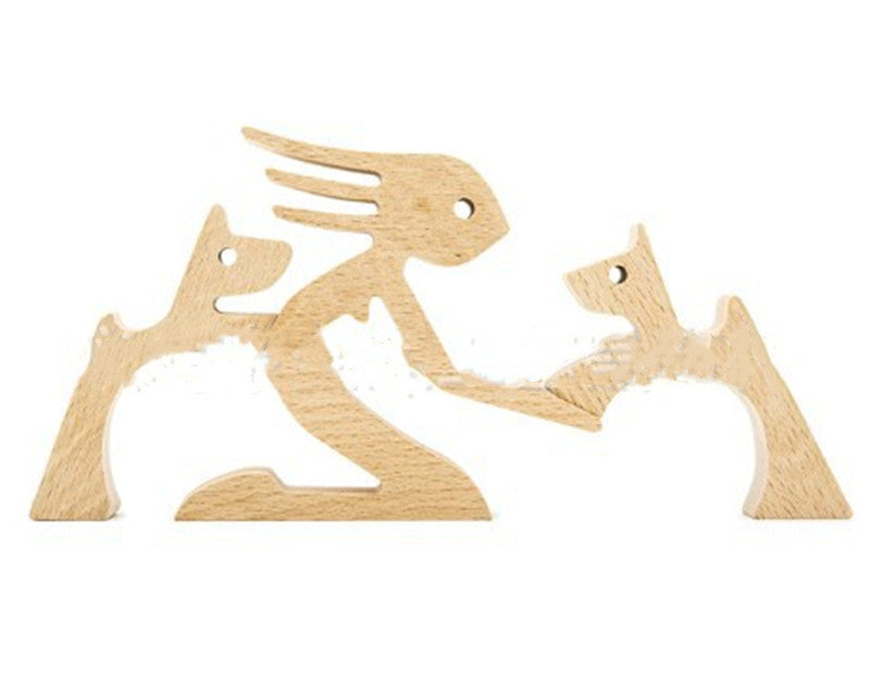 Eco-Friendly Wooden Animal Figurines - Sustainable Home Decor