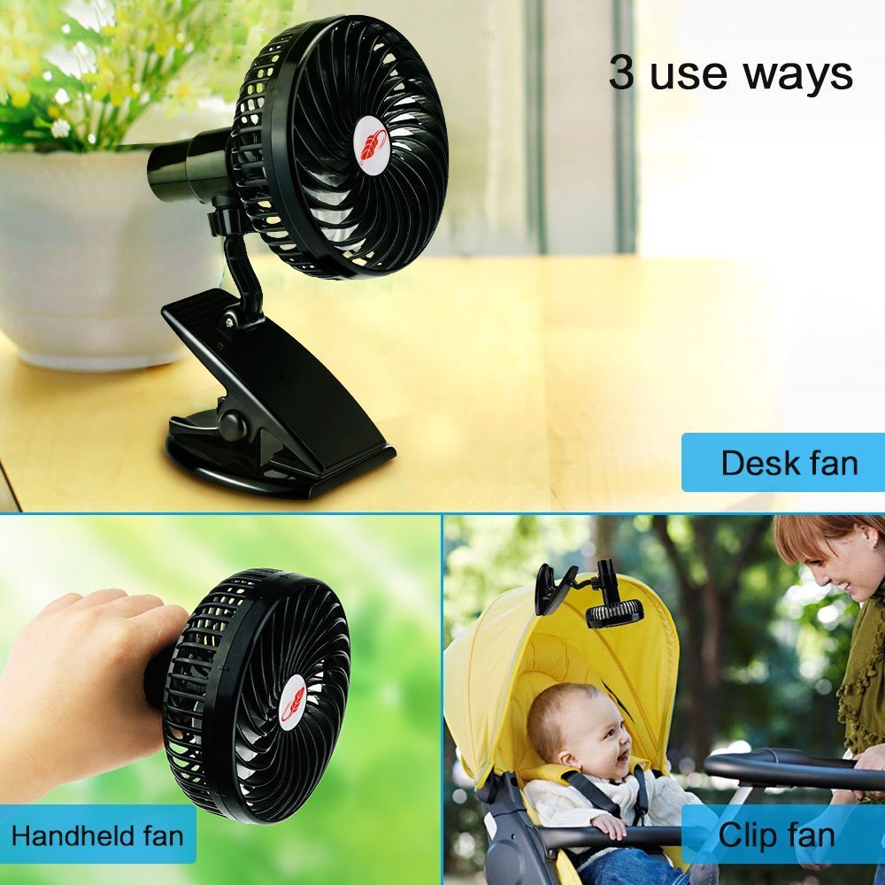 Portable Energy-Efficient Clip-On Fan for Home and Office