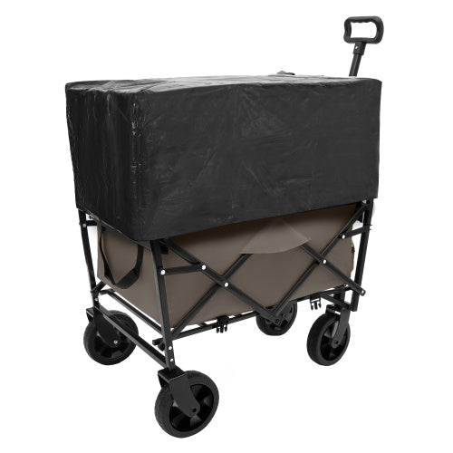 Collapsible Utility Wagon - Durable Folding Cart for Easy Storage