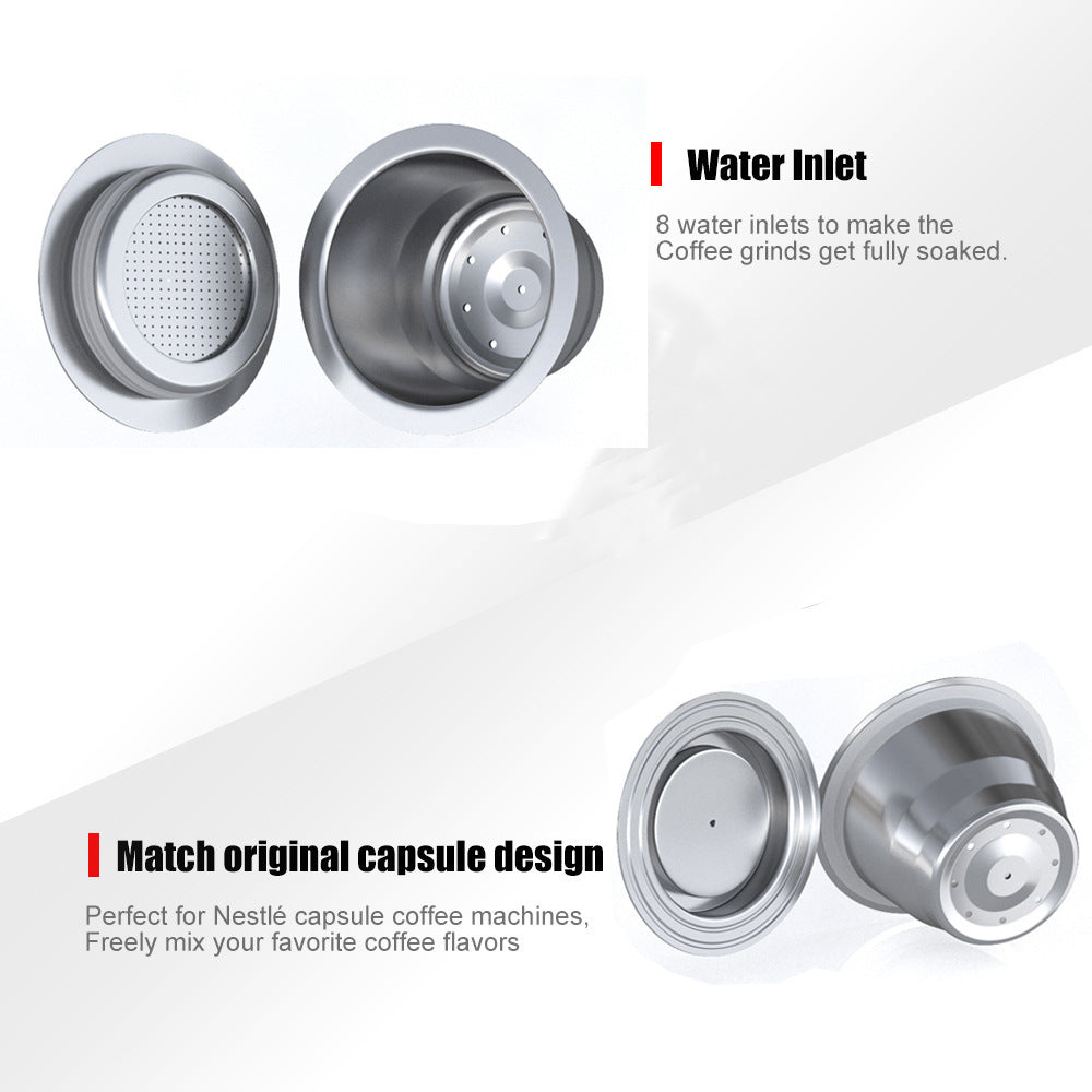 Eco-Friendly Coffee Capsule Machine with Reusable Pods