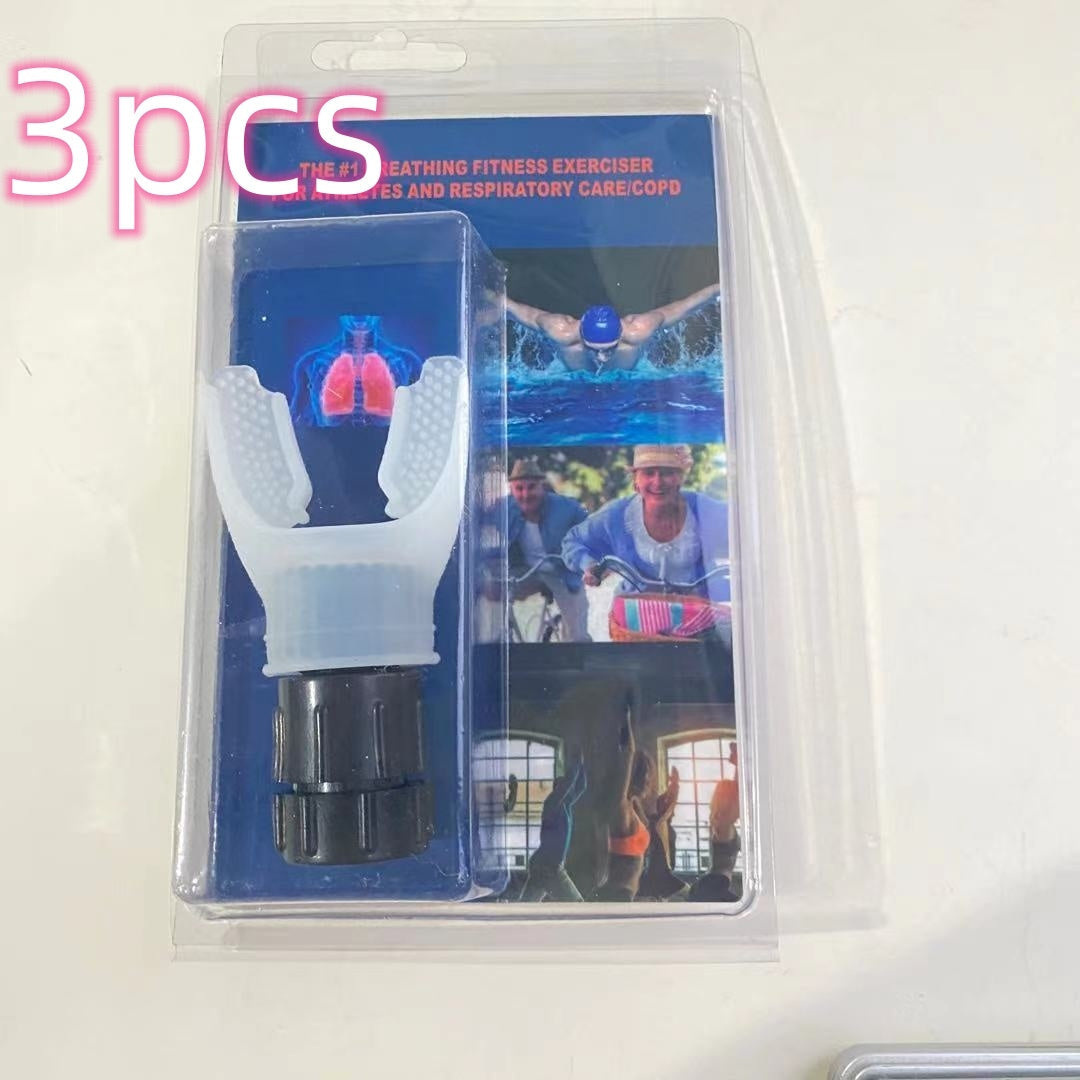 Breathing Trainer Respirator Mouthpiece for Enhanced Lung Capacity
