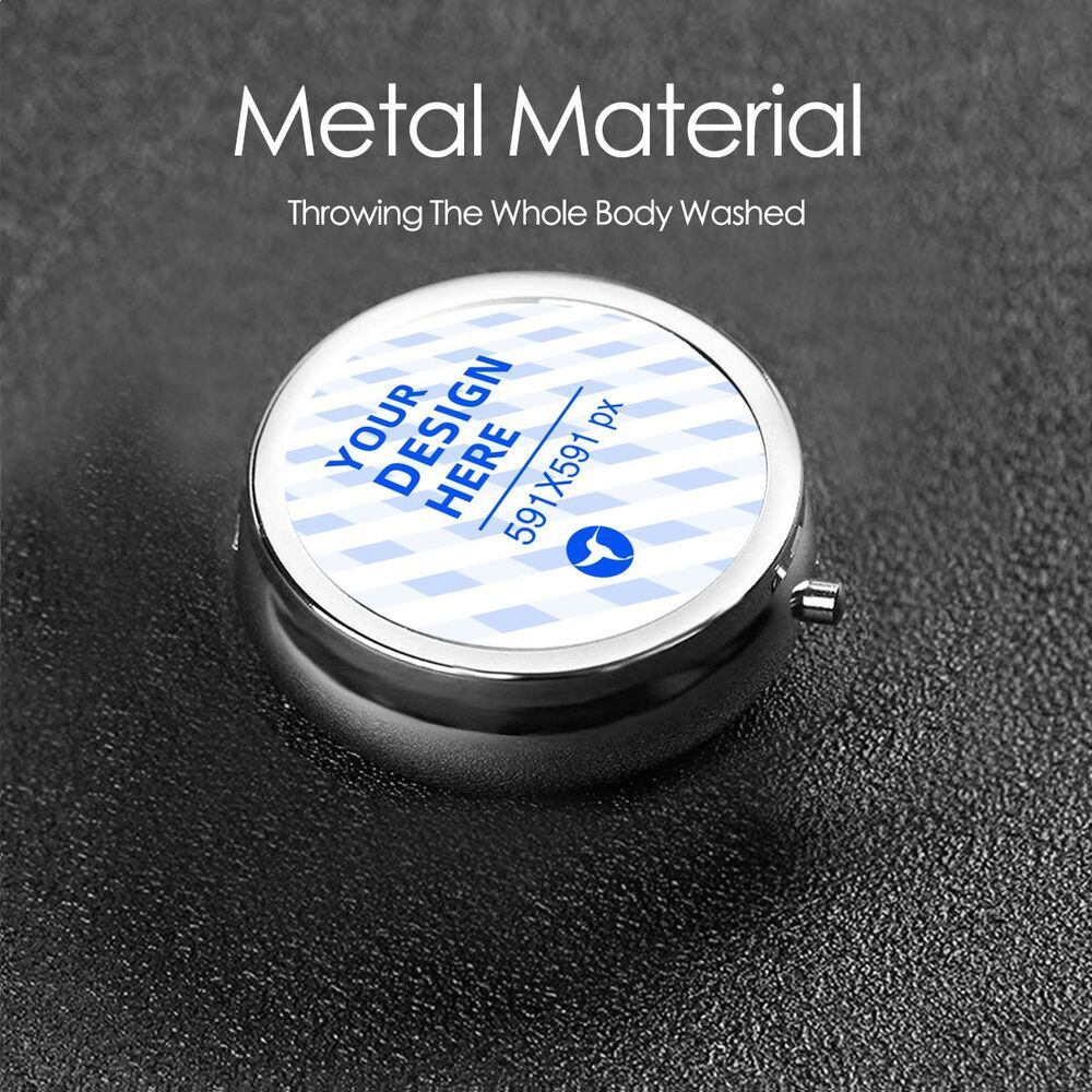 Eco-Friendly Metal Pill Box - Durable, Reusable, Compact Organizer