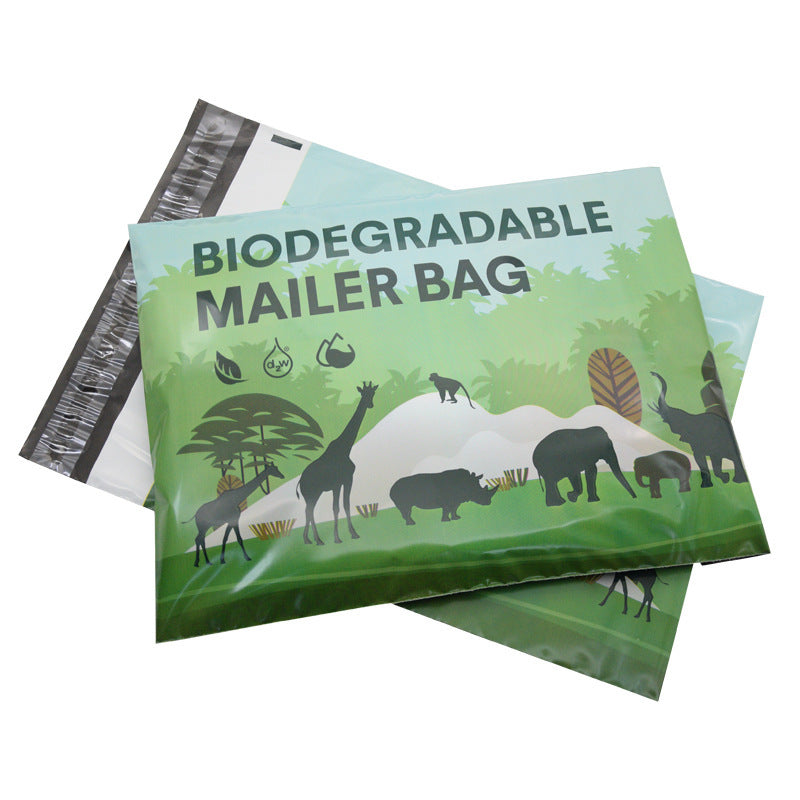 Eco-Friendly Biodegradable Mailer Bag - Blue Rectangular Shipping Solution