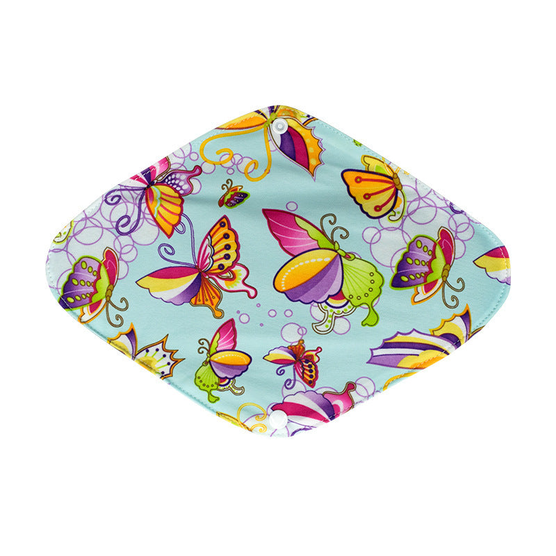 Eco-Friendly Reusable Cloth Menstrual Pads - Multicolored Patterns
