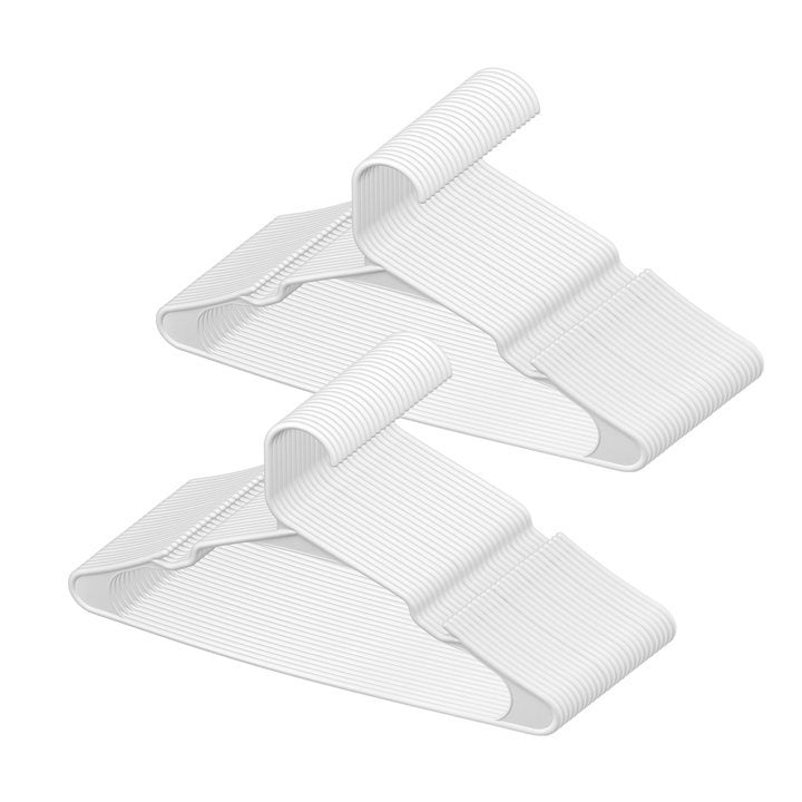 Anti-Slip Durable White Clothes Hangers for Sustainable Living