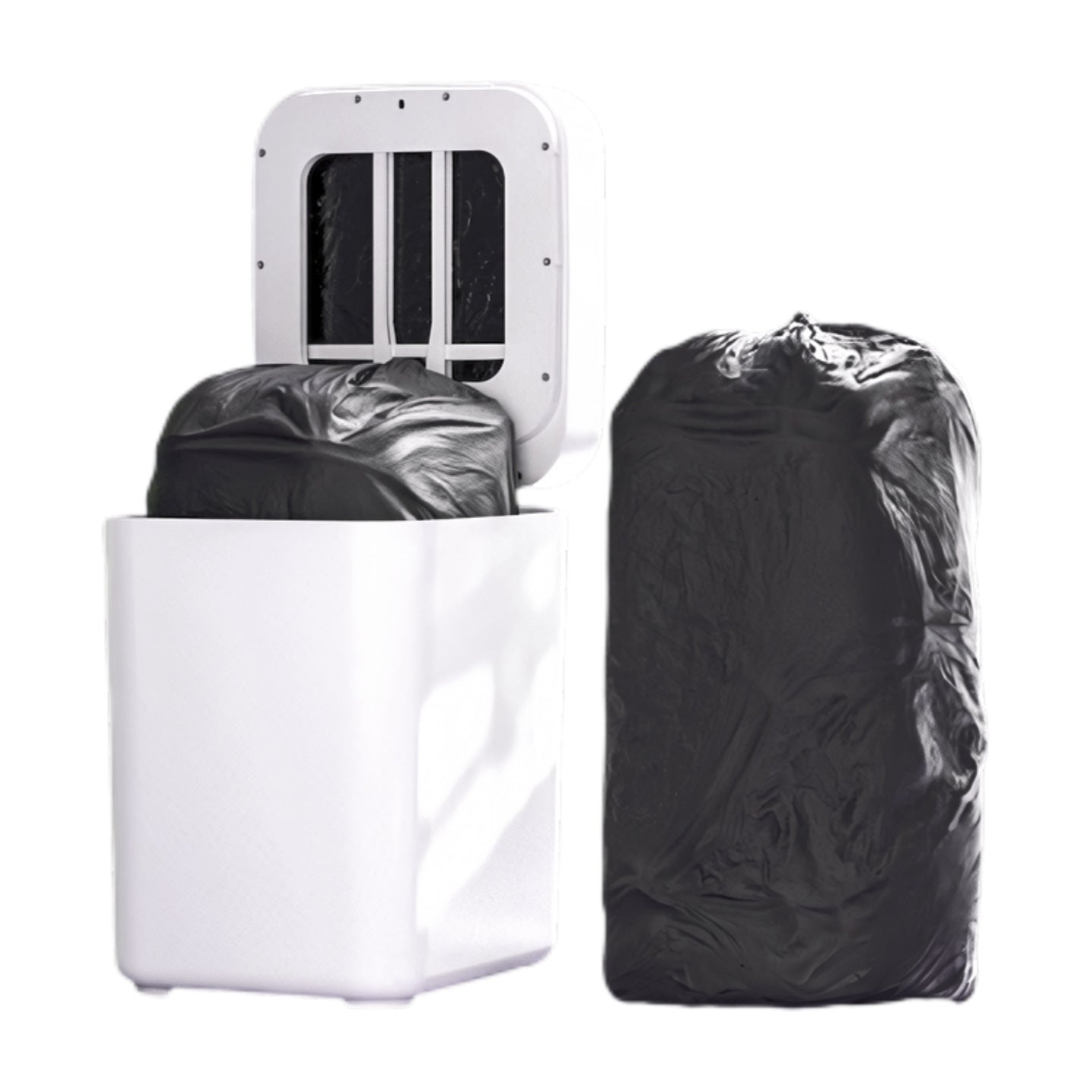 Smart Trash Can with Automatic Bagging and Eco-Friendly Features