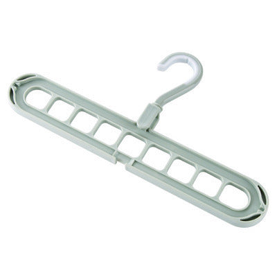 Space-Saving Anti-Skid Folding Hanger with Multi-Slot Design