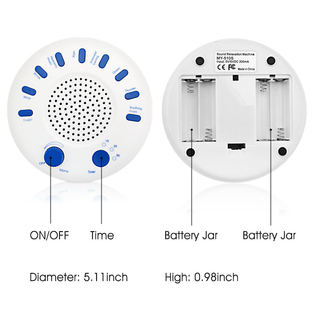 Portable White Noise Machine for Stress Relief and Sleep Improvement