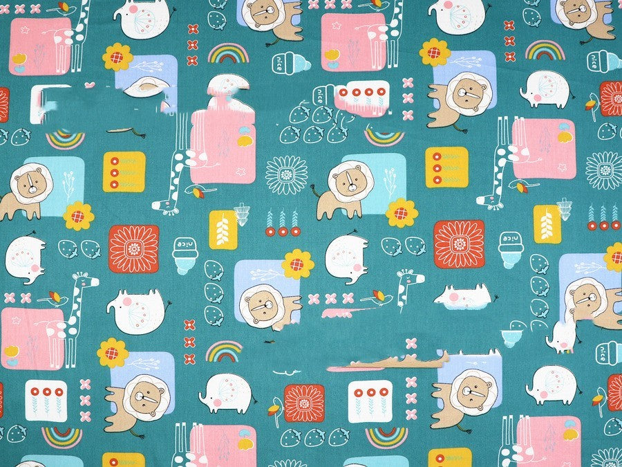 Eco-Friendly Reusable Cloth Napkins - Multicolored Animal Designs