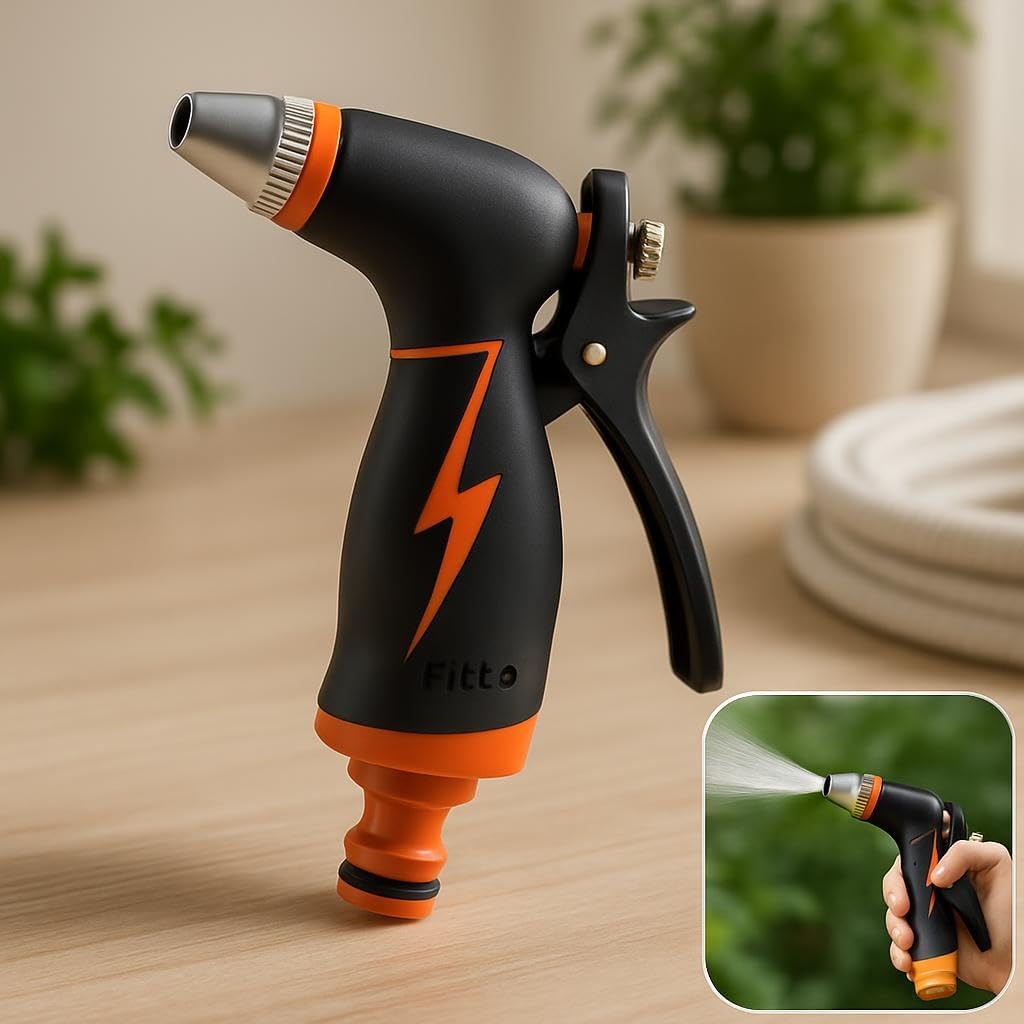 Adjustable Spray Nozzle with Trigger Control and Ergonomic Handle