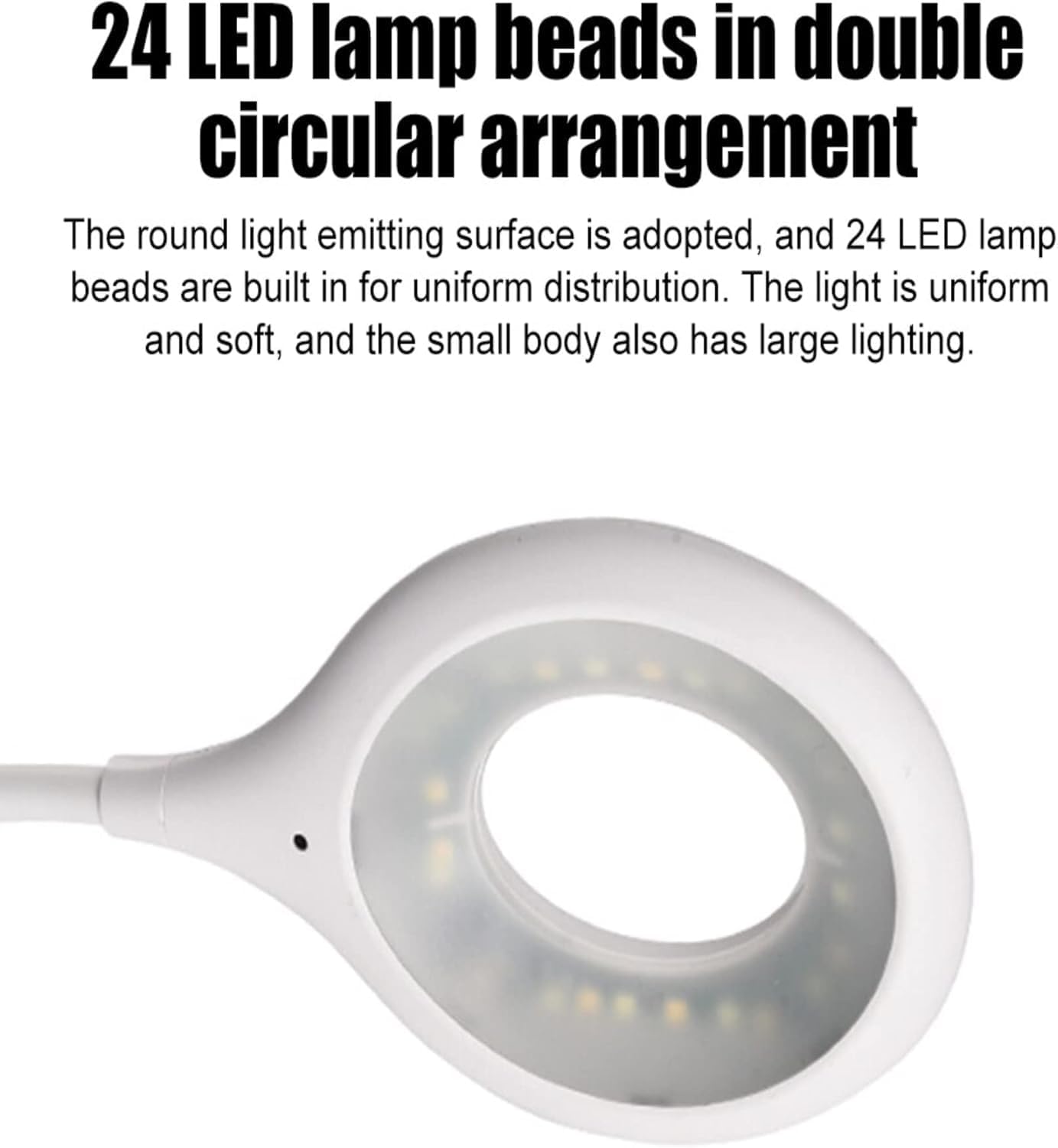 USB LED Table Lamp with Intelligent Voice Control, Adjustable Portable Night Light for Home, Office, Travel, and Camping