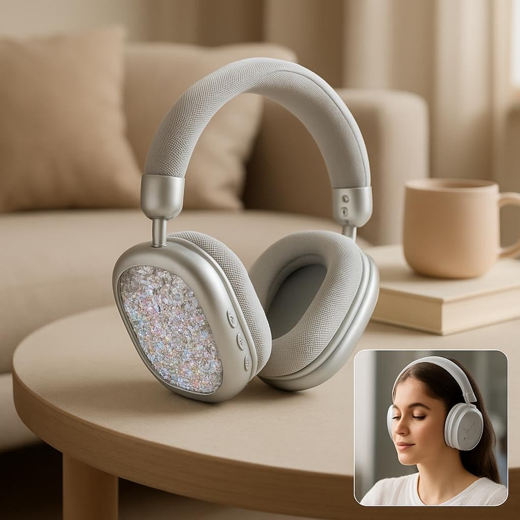 Wireless Over-Ear Bluetooth Headset - Silver