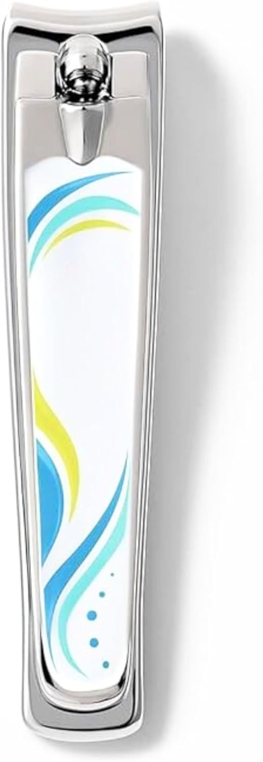 Compact Blue Nail Clipper 8.1x1.6cm - Portable Fingernail & Toenail Cutter for Manicure Pedicure