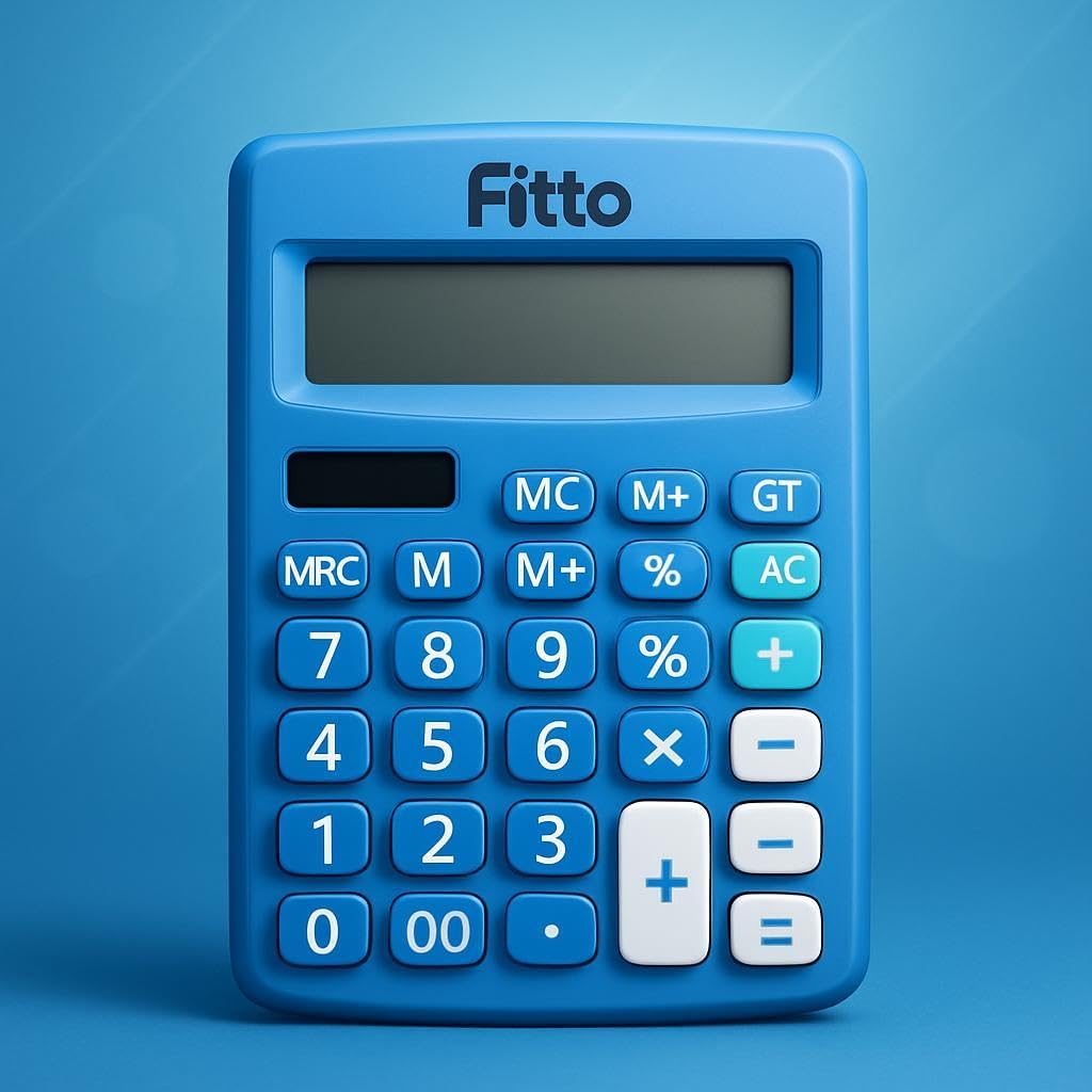 Blue Calculator 10x13.5cm – 1 Piece Compact Calculator