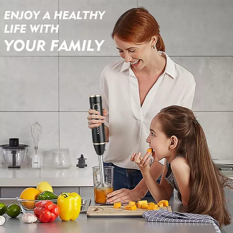 Powerful Stainless Steel Hand Blender Chopper – High-Speed Electric Food Processor for Smoothie, Soup, Sauce, and Puree – Durable, Multi-Purpose Kitchen Tool