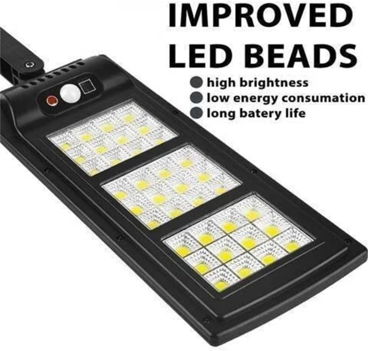 Solar Induction Street Lamp – 150W LED Solar Flood Lights, Motion Sensor with Remote Control, 8000 Lumens, 3 Modes, Outdoor Security Lamp