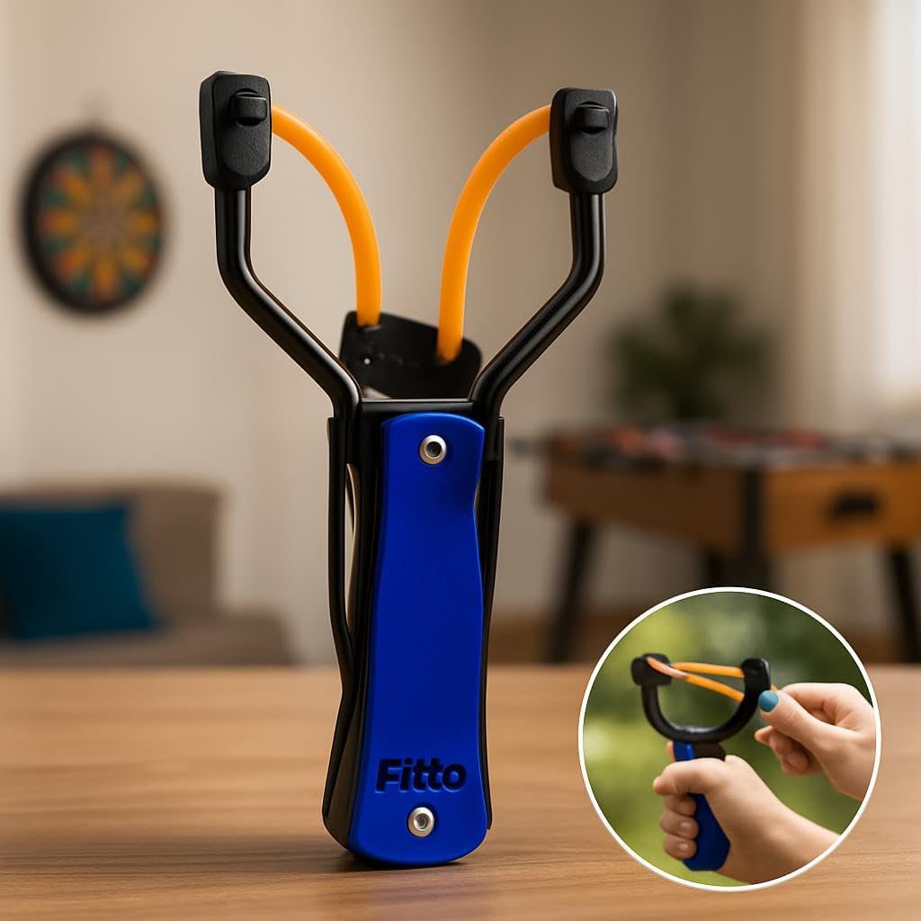 Sure Shot Catapult - Colorful Black and Blue Design for Fun Recreational Use